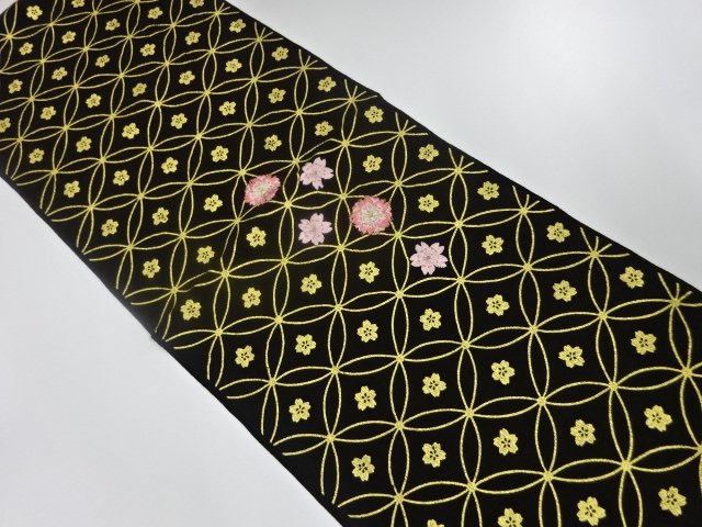 未使用品　正絹　刺繍　帯揚げ